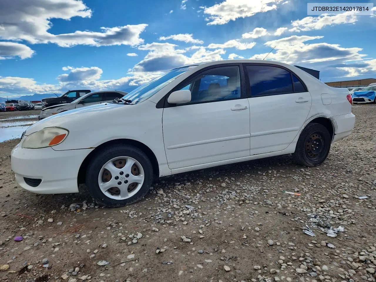 TOYOTA COROLLA 2004, VIN JTDBR32E142017814