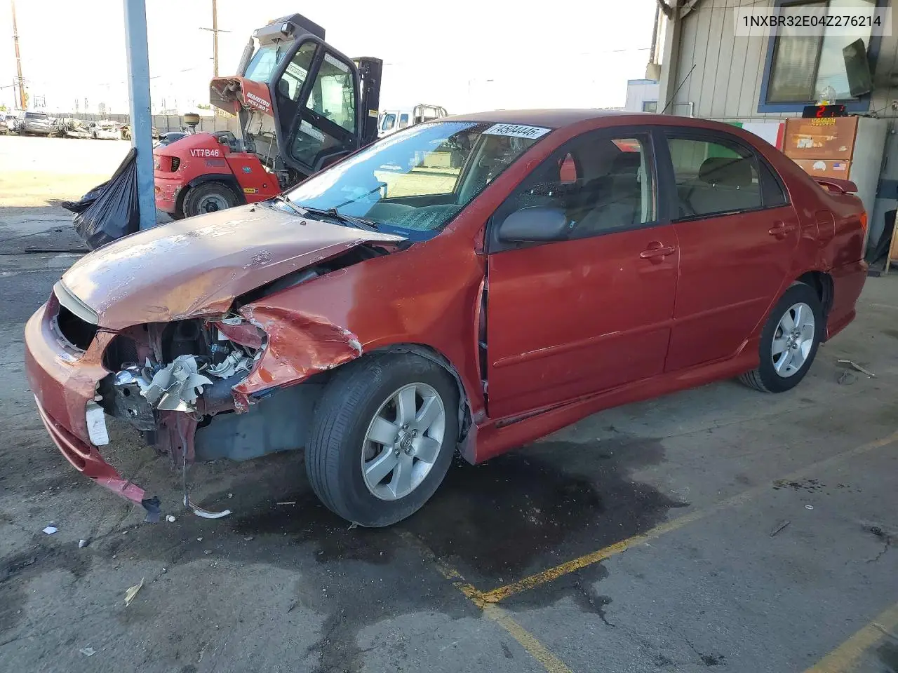 TOYOTA COROLLA 2004, VIN 1NXBR32E04Z276214