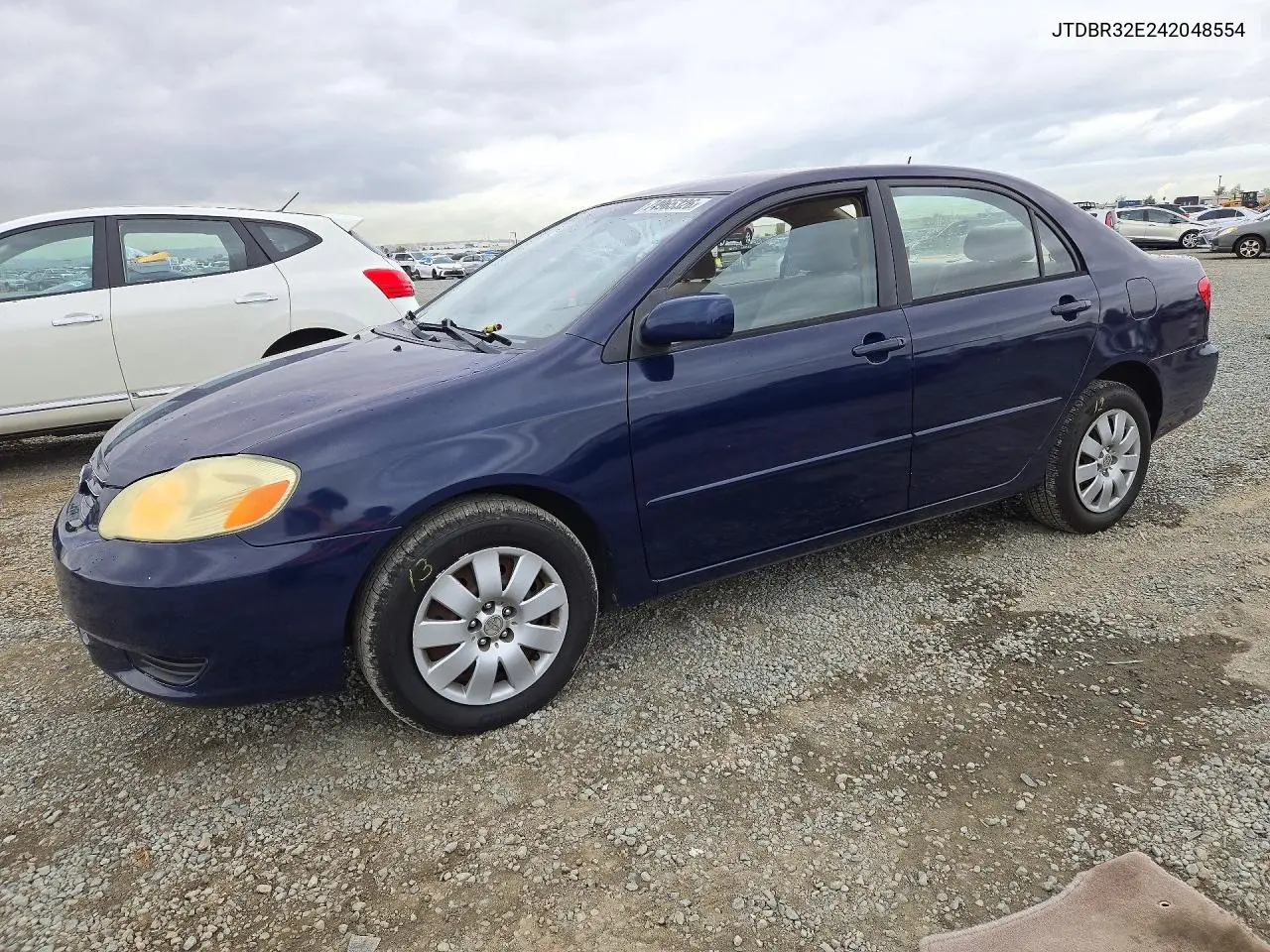 TOYOTA COROLLA 2004, VIN JTDBR32E242048554
