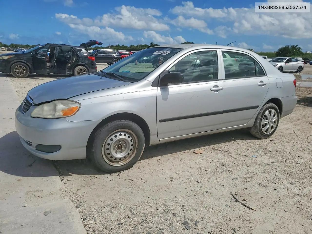 TOYOTA COROLLA 2005, VIN 1NXBR32E85Z537574