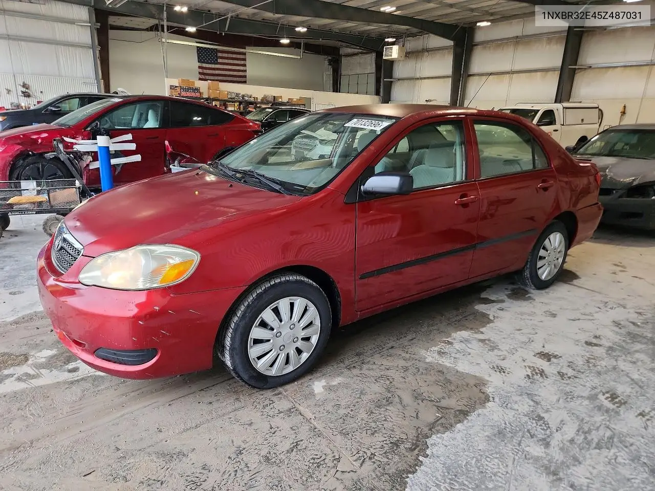 TOYOTA COROLLA 2005, VIN 1NXBR32E45Z487031