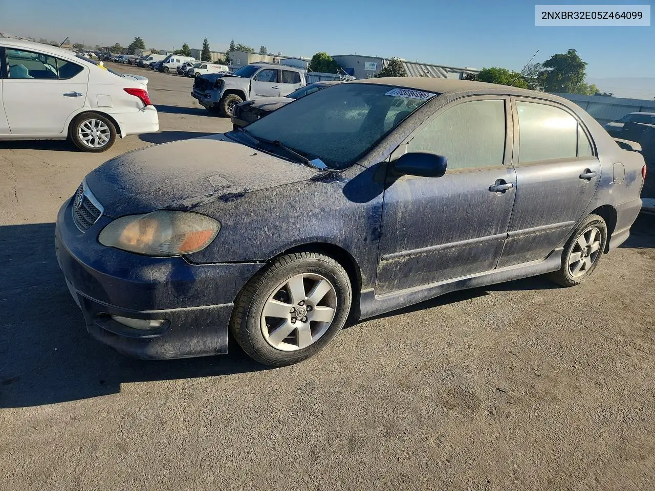 TOYOTA COROLLA 2005, VIN 2NXBR32E05Z464099