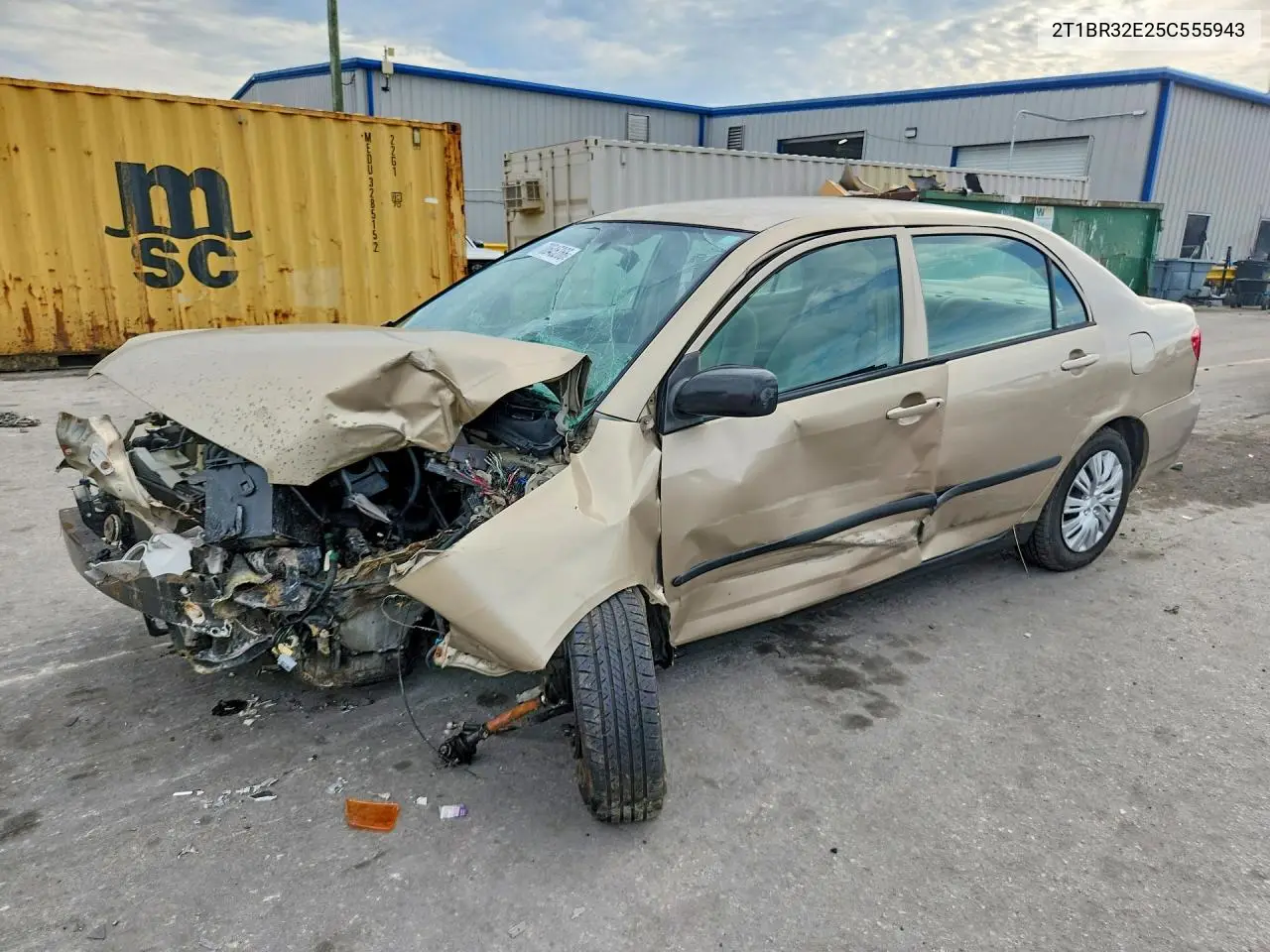 TOYOTA COROLLA 2005, VIN 2T1BR32E25C555943