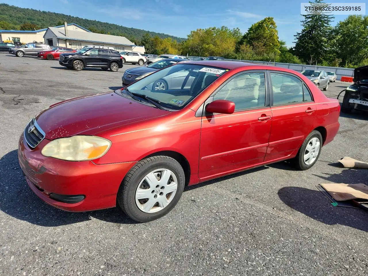 TOYOTA COROLLA 2005, VIN 2T1BR32E35C359185