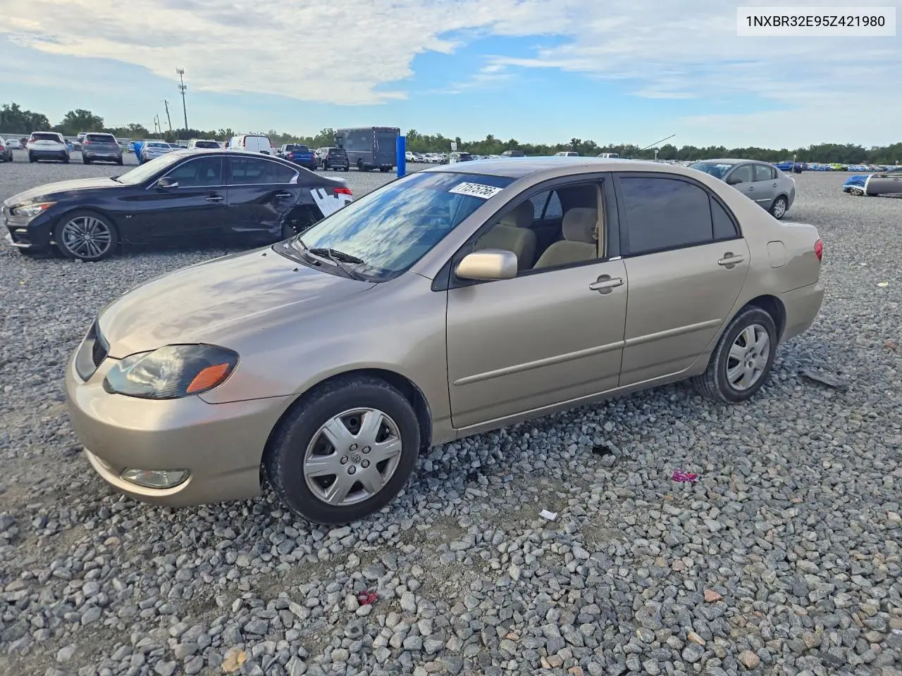 TOYOTA COROLLA 2005, VIN 1NXBR32E95Z421980