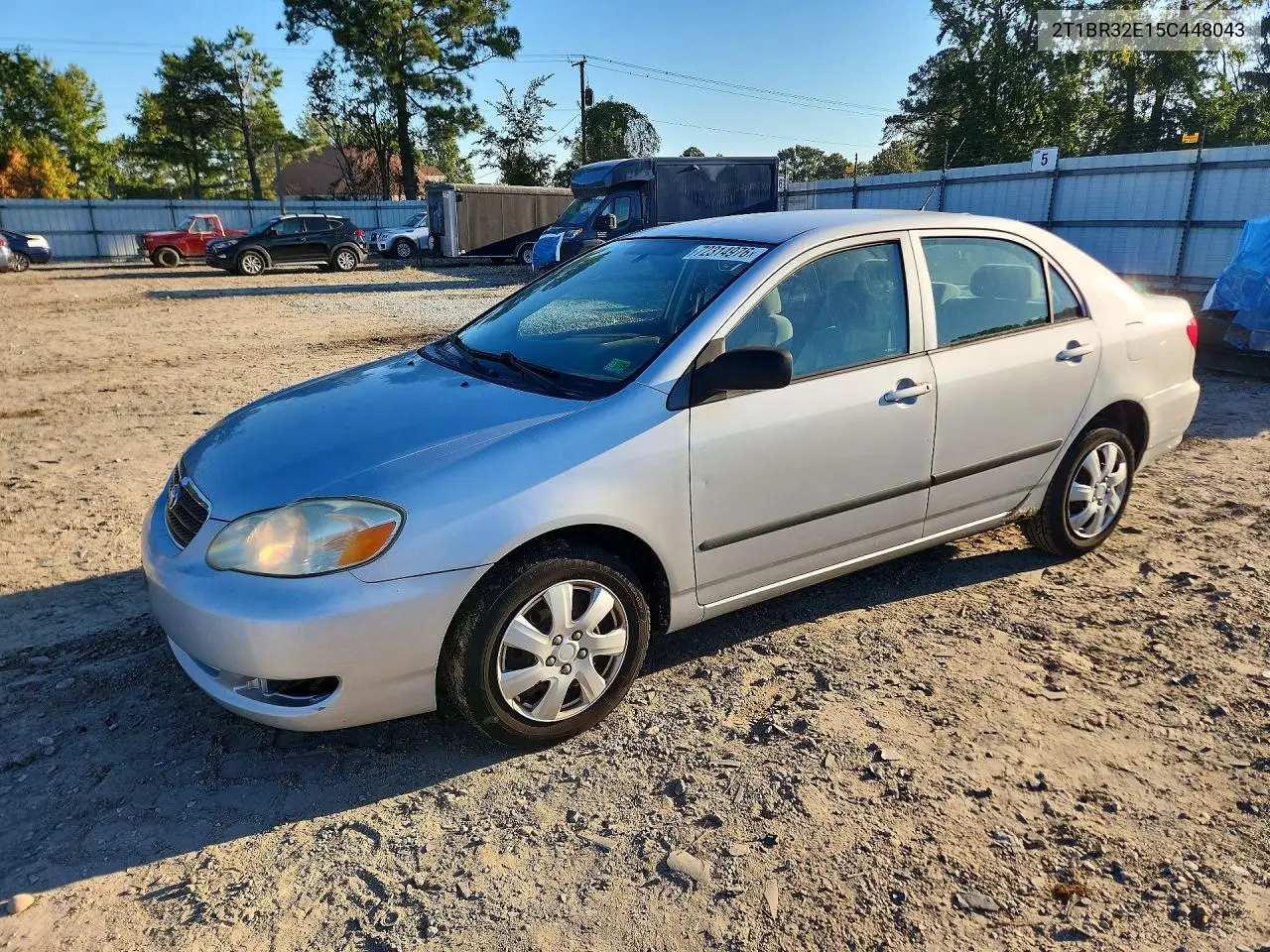 TOYOTA COROLLA 2005, VIN 2T1BR32E15C448043