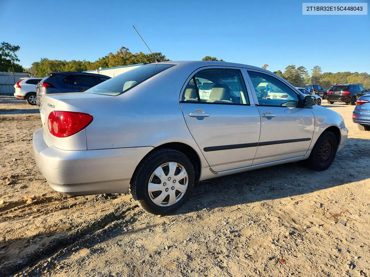 2005 TOYOTA COROLLA VIN 2T1BR32E15C448043 — фото 3