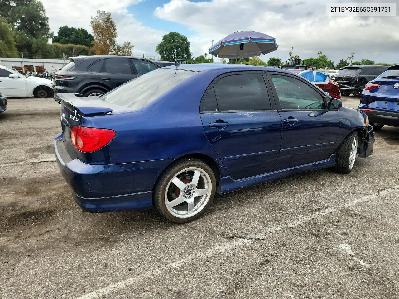 2005 TOYOTA COROLLA VIN 2T1BY32E65C391731 — фото 3