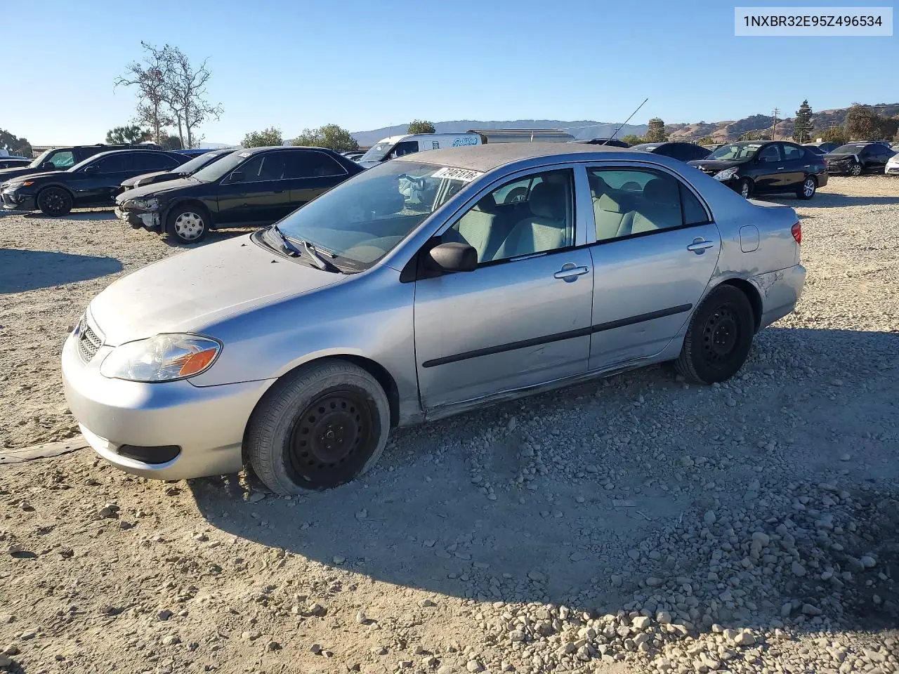TOYOTA COROLLA 2005, VIN 1NXBR32E95Z496534