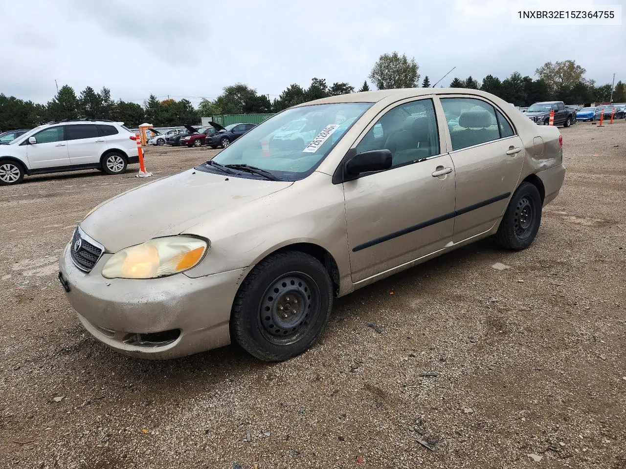 TOYOTA COROLLA 2005, VIN 1NXBR32E15Z364755