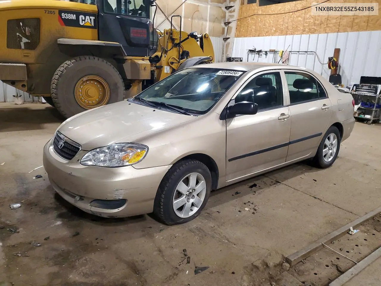 TOYOTA COROLLA 2005, VIN 1NXBR32E55Z543185