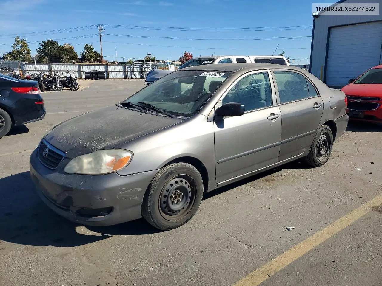 TOYOTA COROLLA 2005, VIN 1NXBR32EX5Z344522