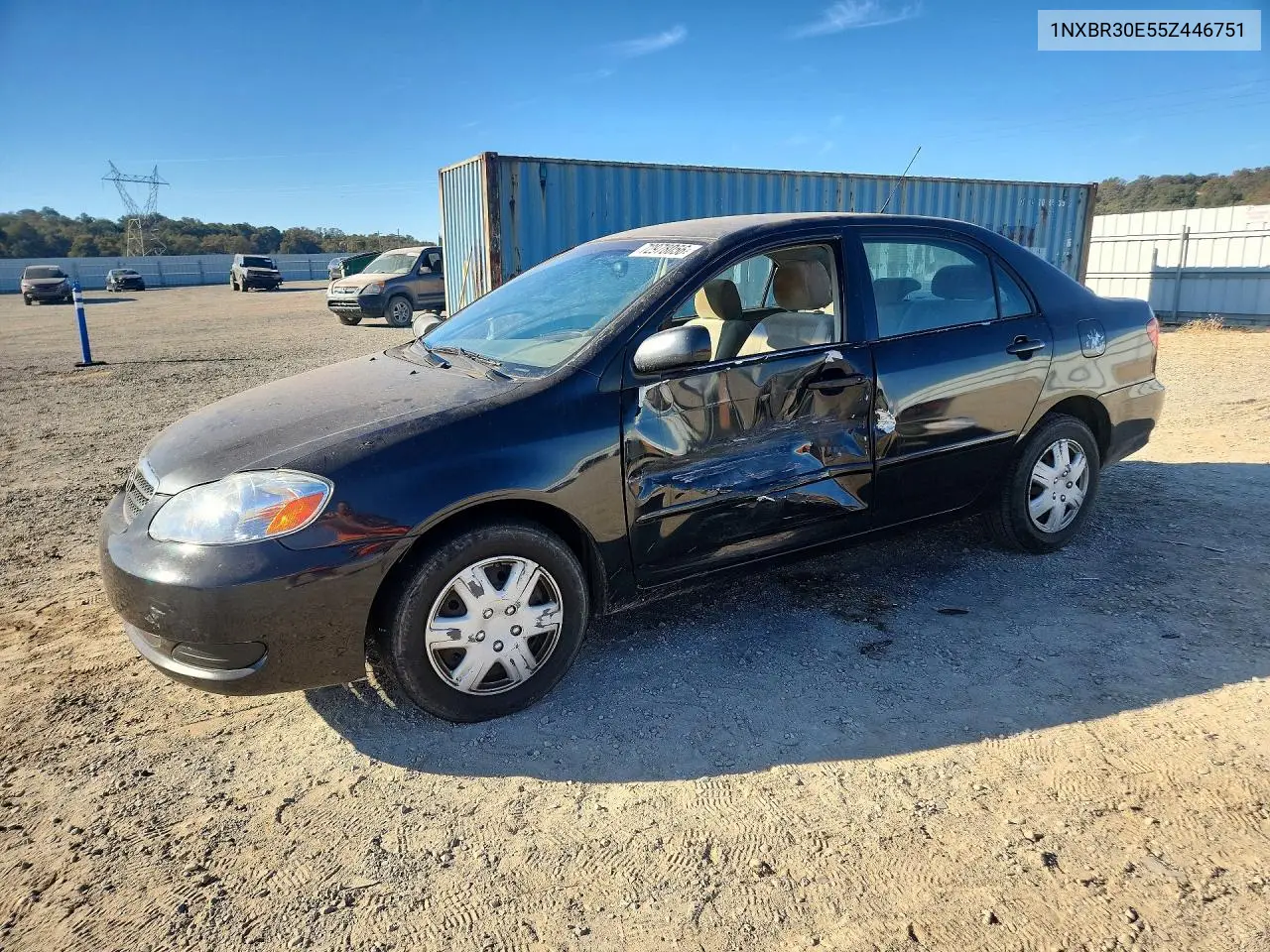 TOYOTA COROLLA 2005, VIN 1NXBR30E55Z446751