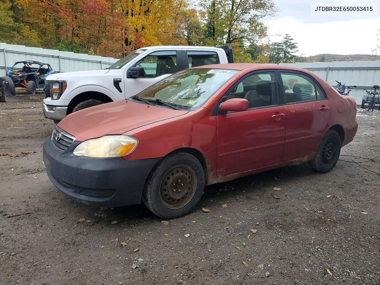 TOYOTA COROLLA 2005, VIN JTDBR32E650053415