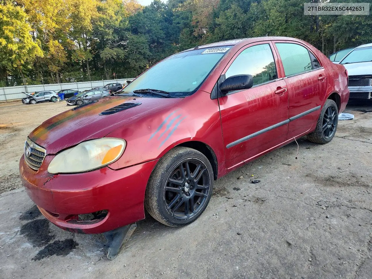 TOYOTA COROLLA 2005, VIN 2T1BR32EX5C442631
