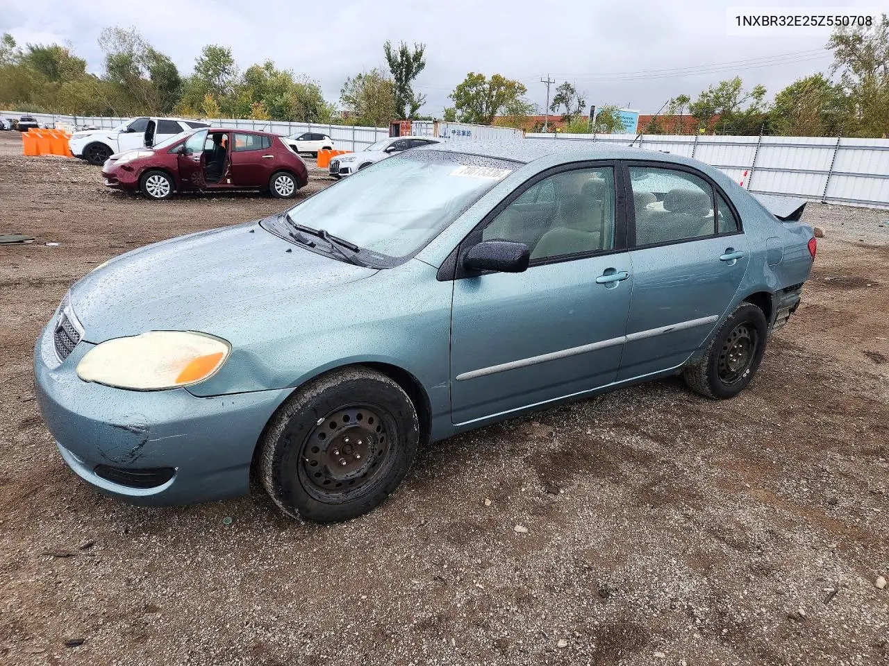 TOYOTA COROLLA 2005, VIN 1NXBR32E25Z550708