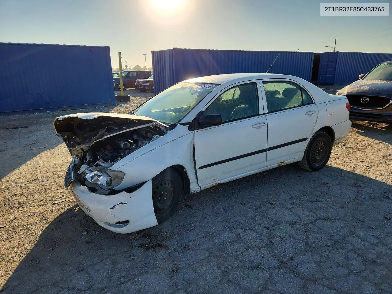TOYOTA COROLLA 2005, VIN 2T1BR32E85C433765