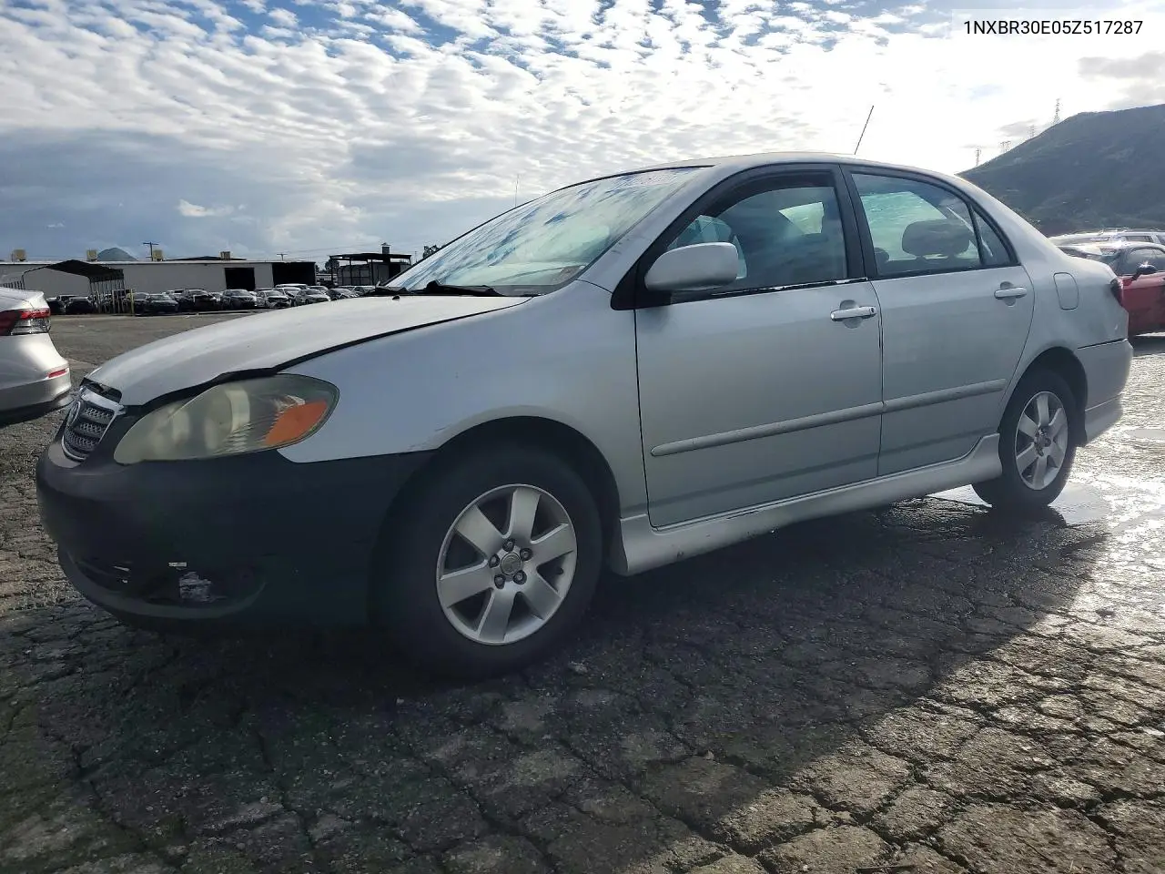 TOYOTA COROLLA 2005, VIN 1NXBR30E05Z517287