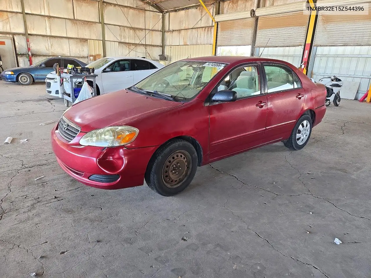 TOYOTA COROLLA 2005, VIN 1NXBR32E15Z544396