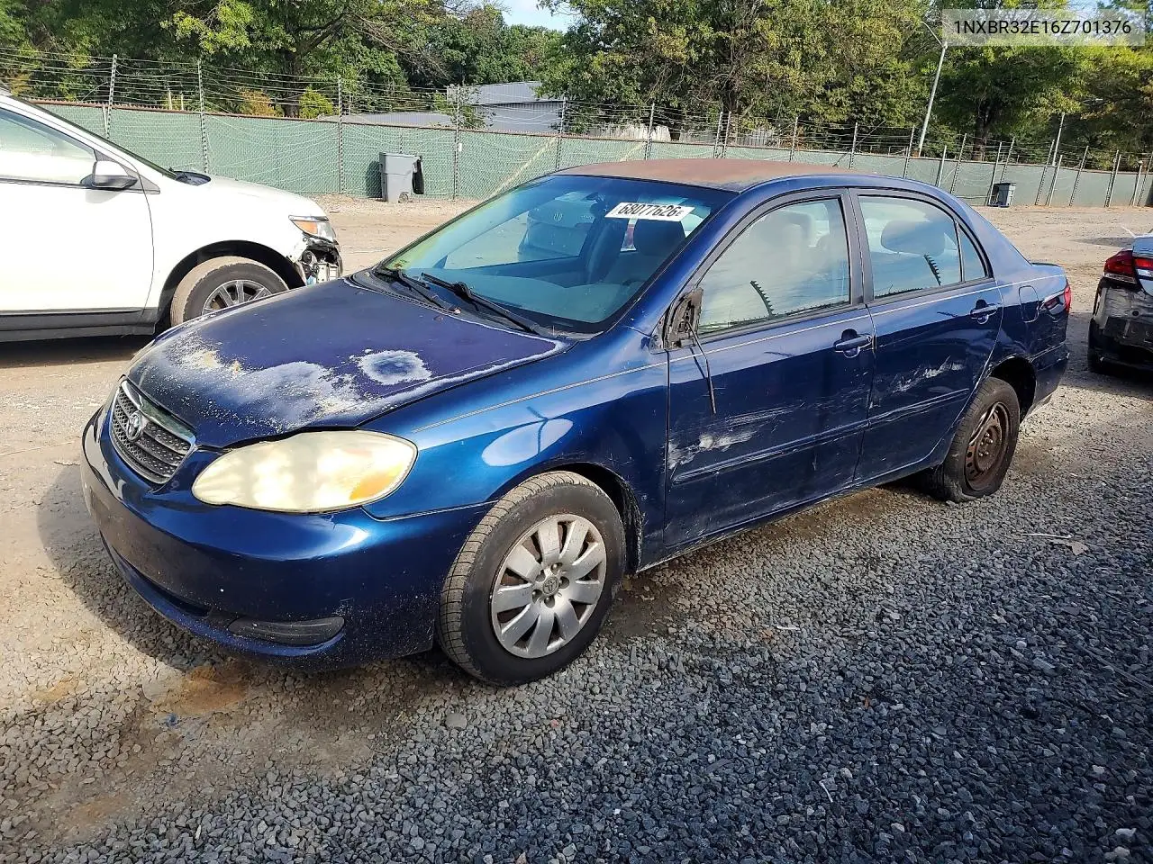 TOYOTA COROLLA 2006, VIN 1NXBR32E16Z701376