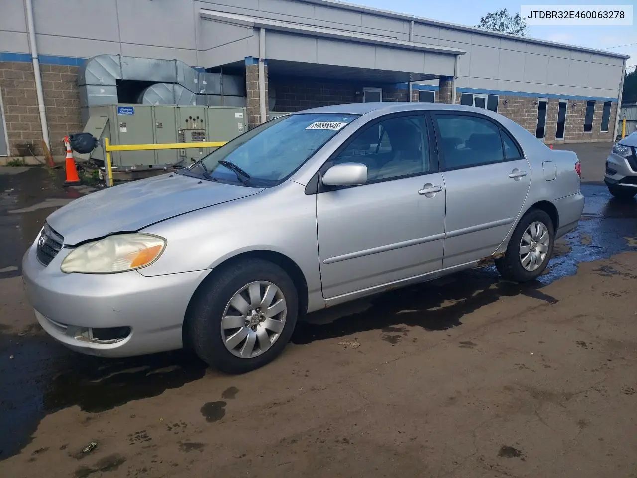 TOYOTA COROLLA 2006, VIN JTDBR32E460063278