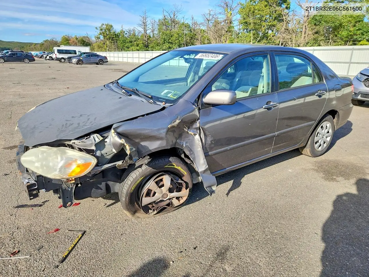 TOYOTA COROLLA 2006, VIN 2T1BR32E06C561600