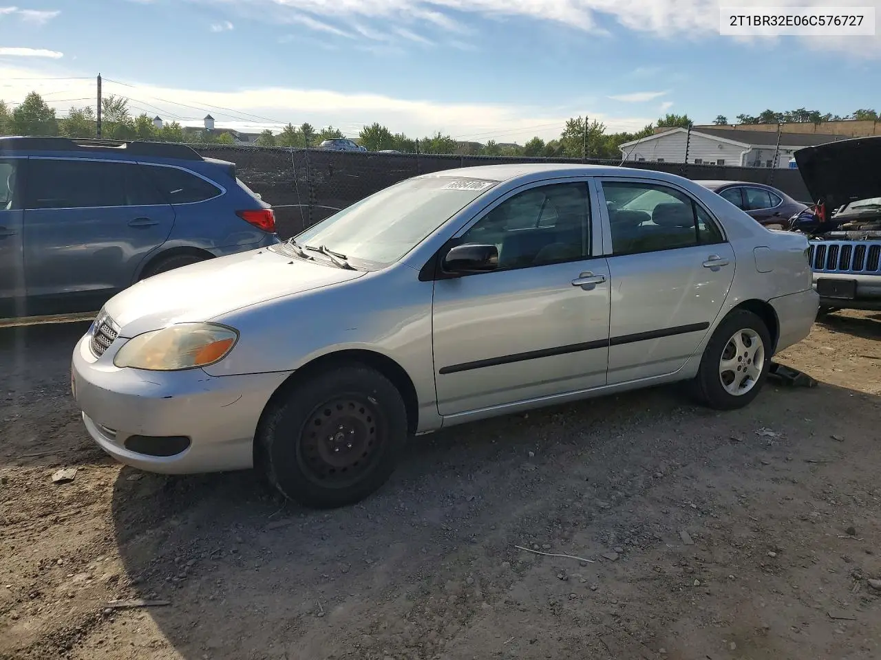 TOYOTA COROLLA 2006, VIN 2T1BR32E06C576727