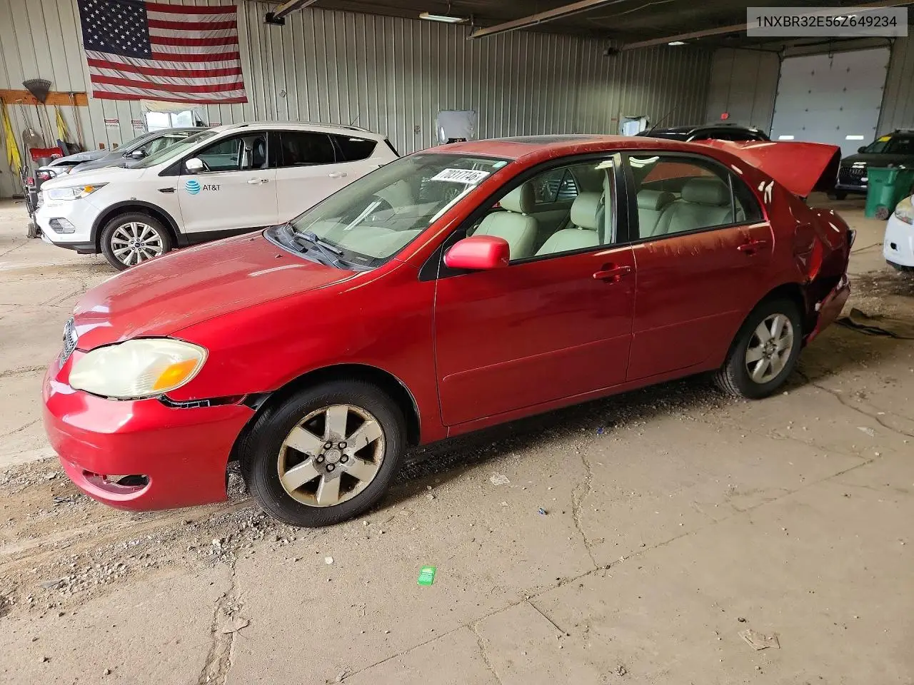 TOYOTA COROLLA 2006, VIN 1NXBR32E56Z649234