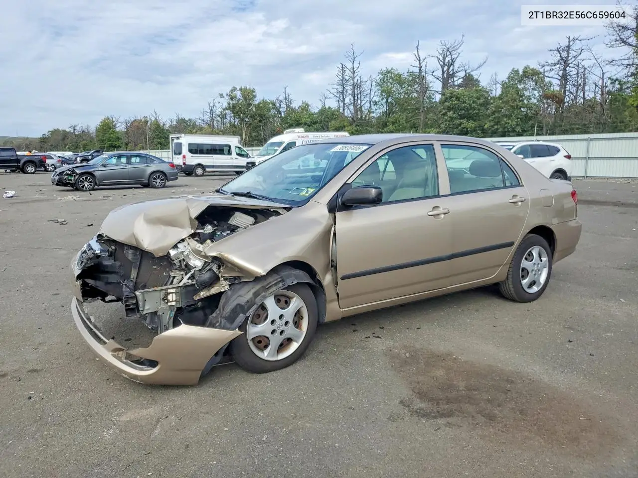 TOYOTA COROLLA 2006, VIN 2T1BR32E56C659604