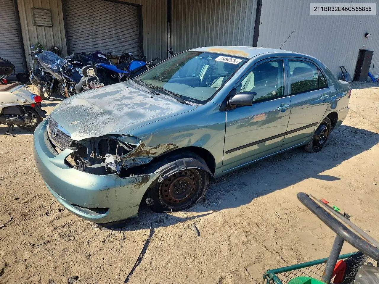 TOYOTA COROLLA 2006, VIN 2T1BR32E46C565858