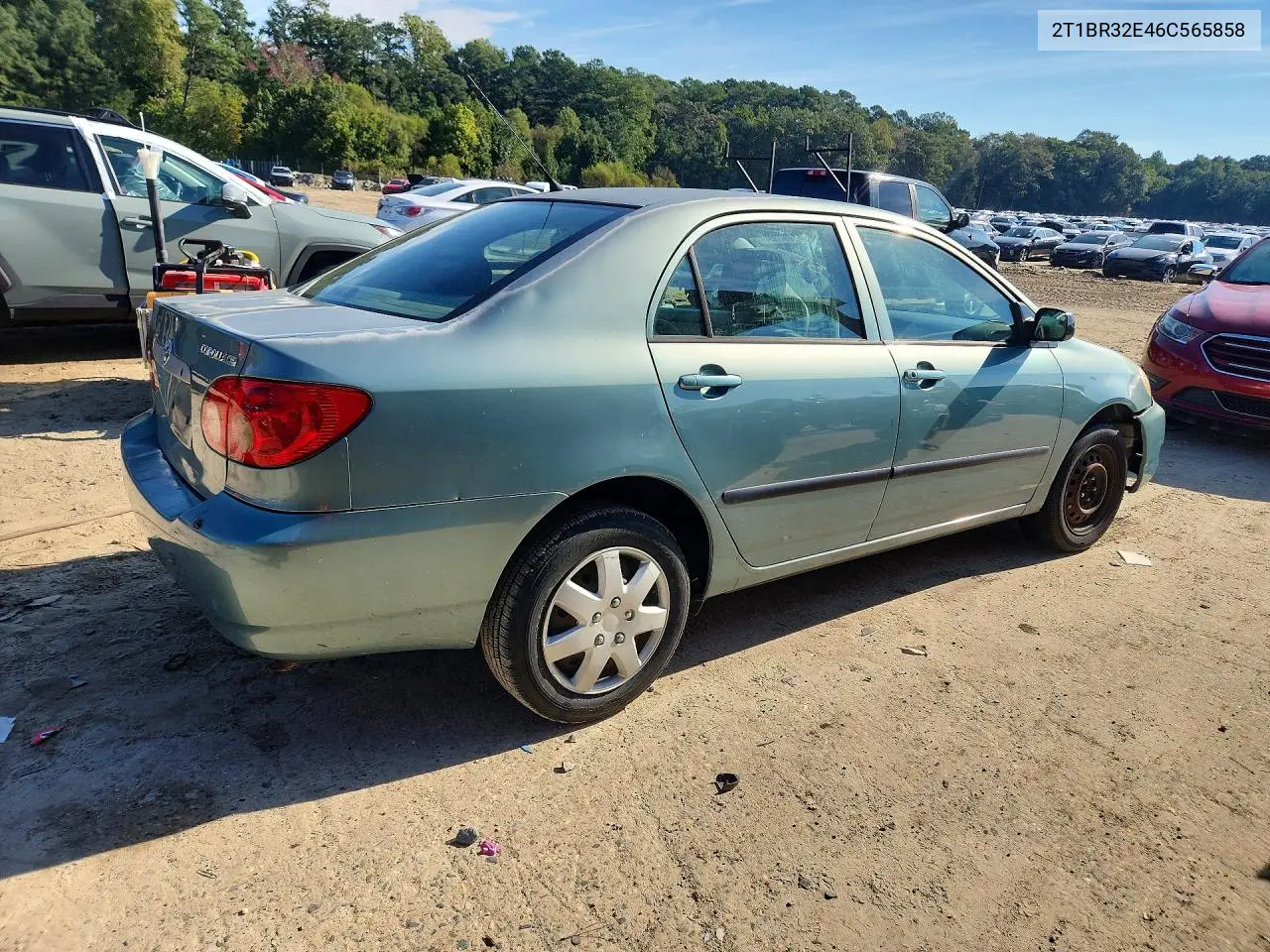 2006 TOYOTA COROLLA VIN 2T1BR32E46C565858 — фото 3