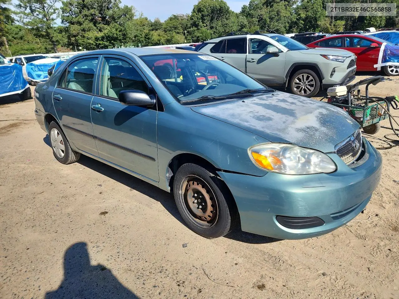 2006 TOYOTA COROLLA VIN 2T1BR32E46C565858 — фото 4