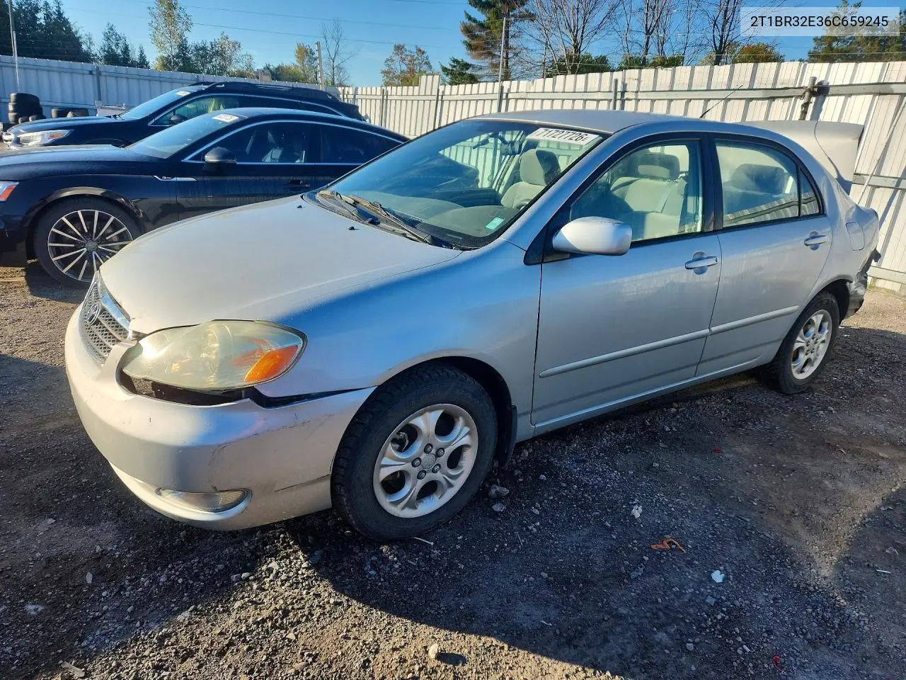 TOYOTA COROLLA 2006, VIN 2T1BR32E36C659245