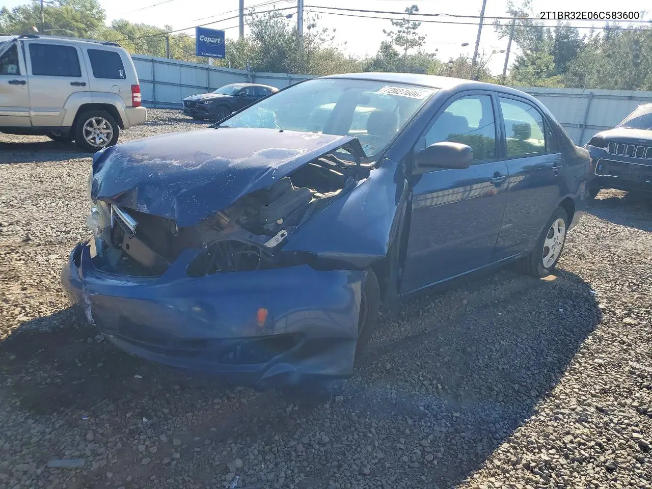 TOYOTA COROLLA 2006, VIN 2T1BR32E06C583600