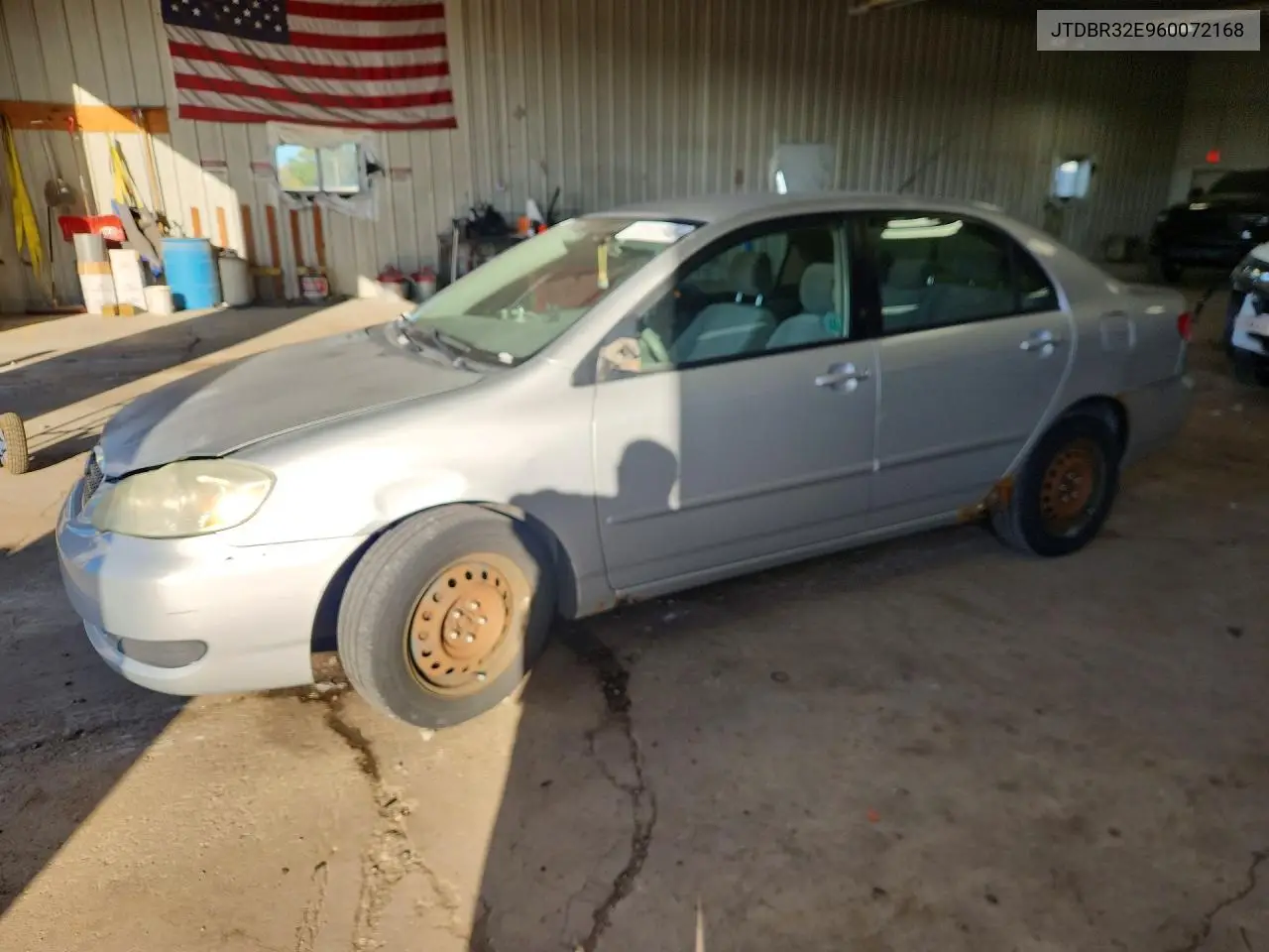 TOYOTA COROLLA 2006, VIN JTDBR32E960072168