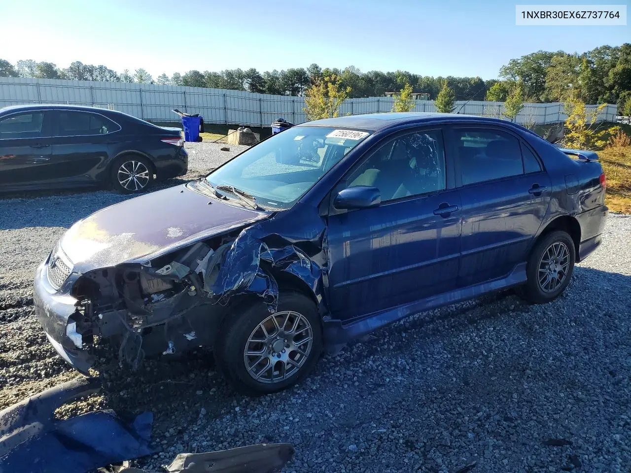 TOYOTA COROLLA 2006, VIN 1NXBR30EX6Z737764