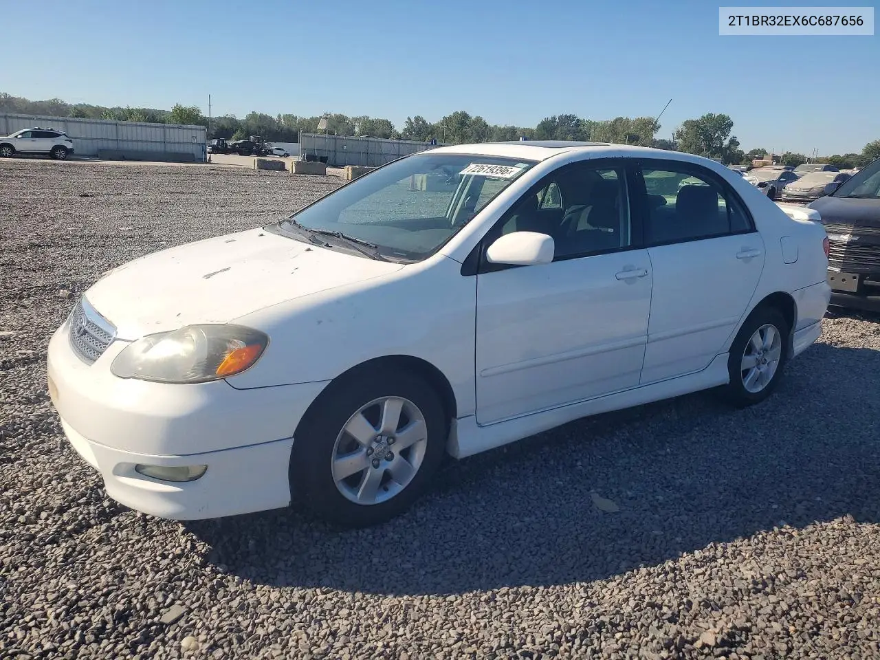 TOYOTA COROLLA 2006, VIN 2T1BR32EX6C687656
