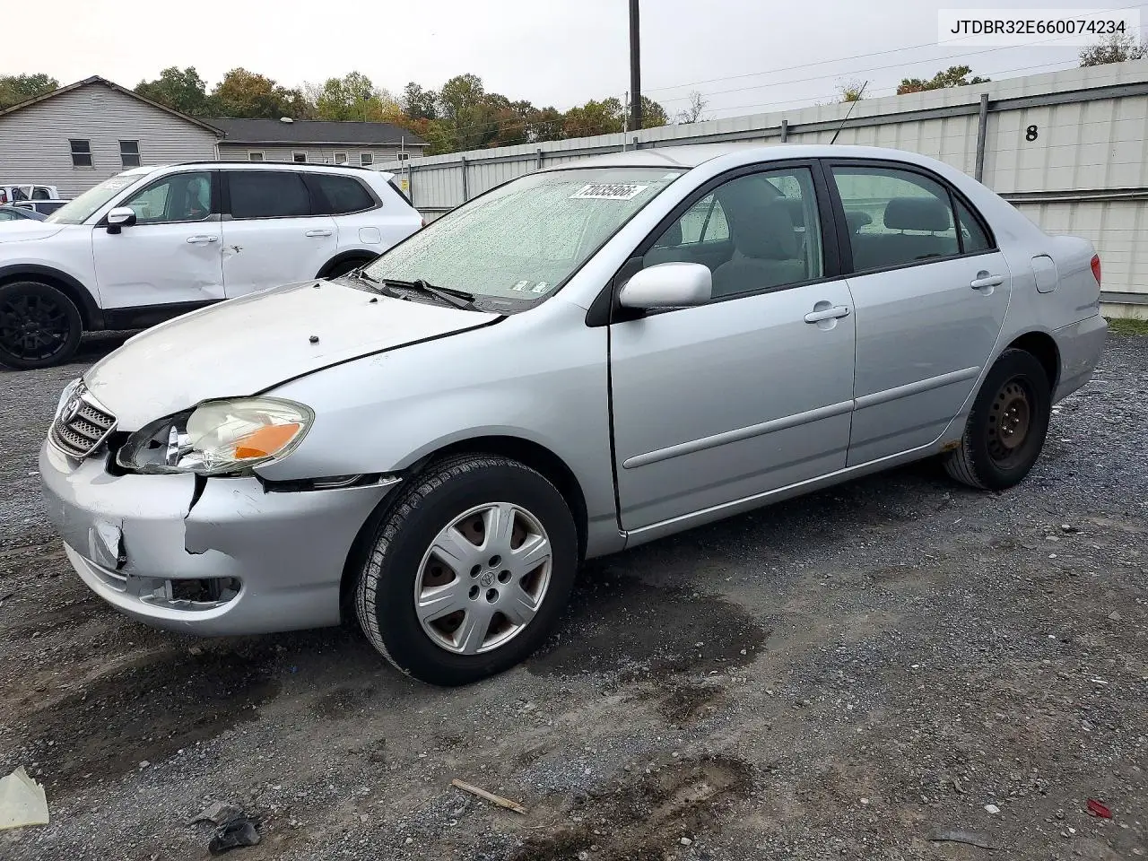 TOYOTA COROLLA 2006, VIN JTDBR32E660074234