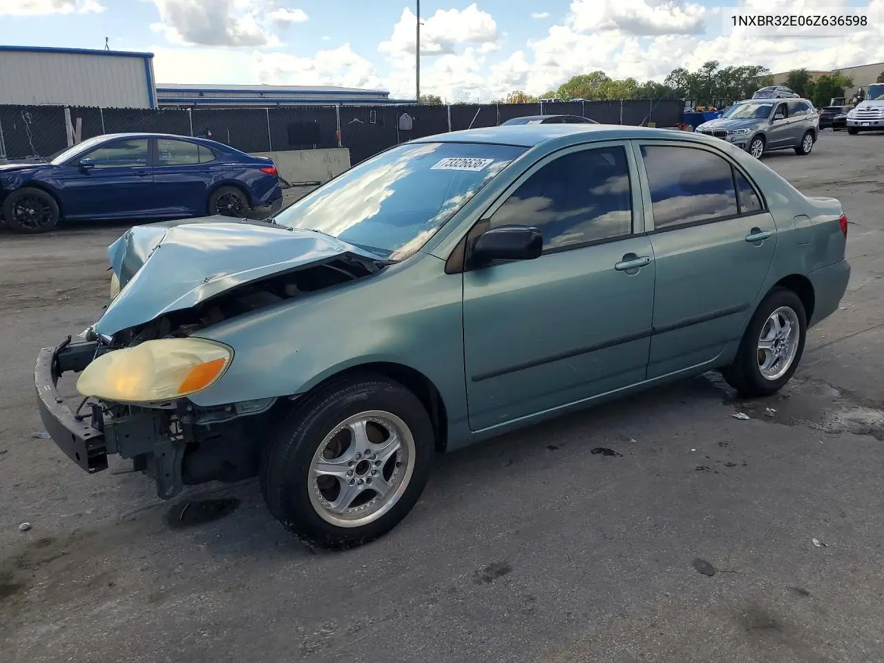 TOYOTA COROLLA 2006, VIN 1NXBR32E06Z636598