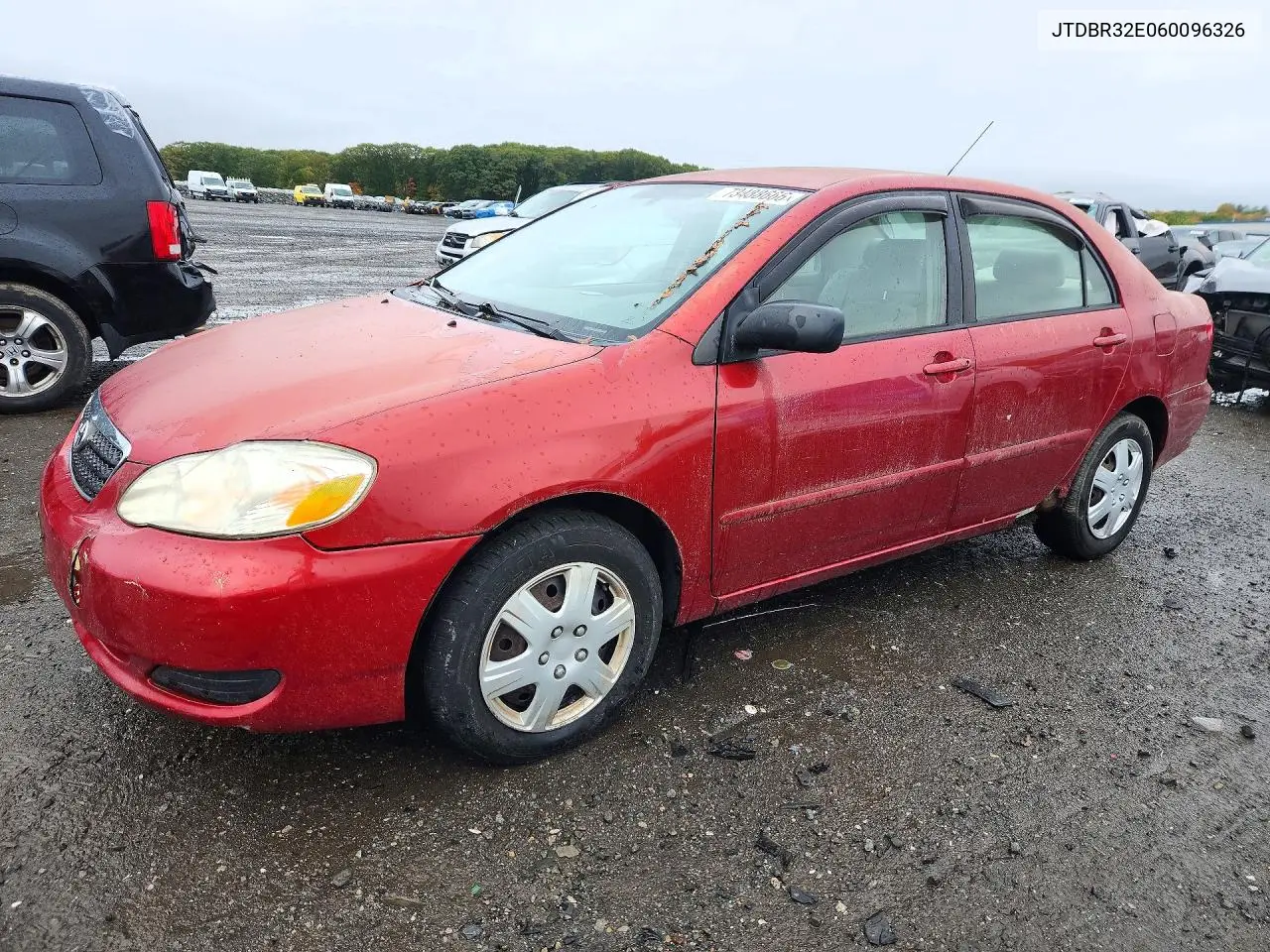 TOYOTA COROLLA 2006, VIN JTDBR32E060096326