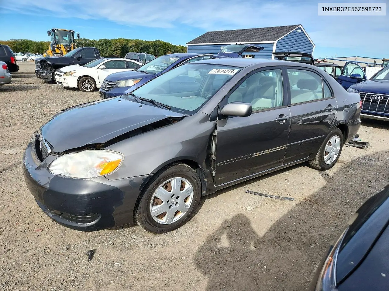 TOYOTA COROLLA 2006, VIN 1NXBR32E56Z598723