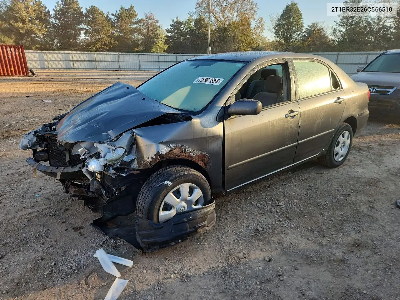 TOYOTA COROLLA 2006, VIN 2T1BR32E26C566510