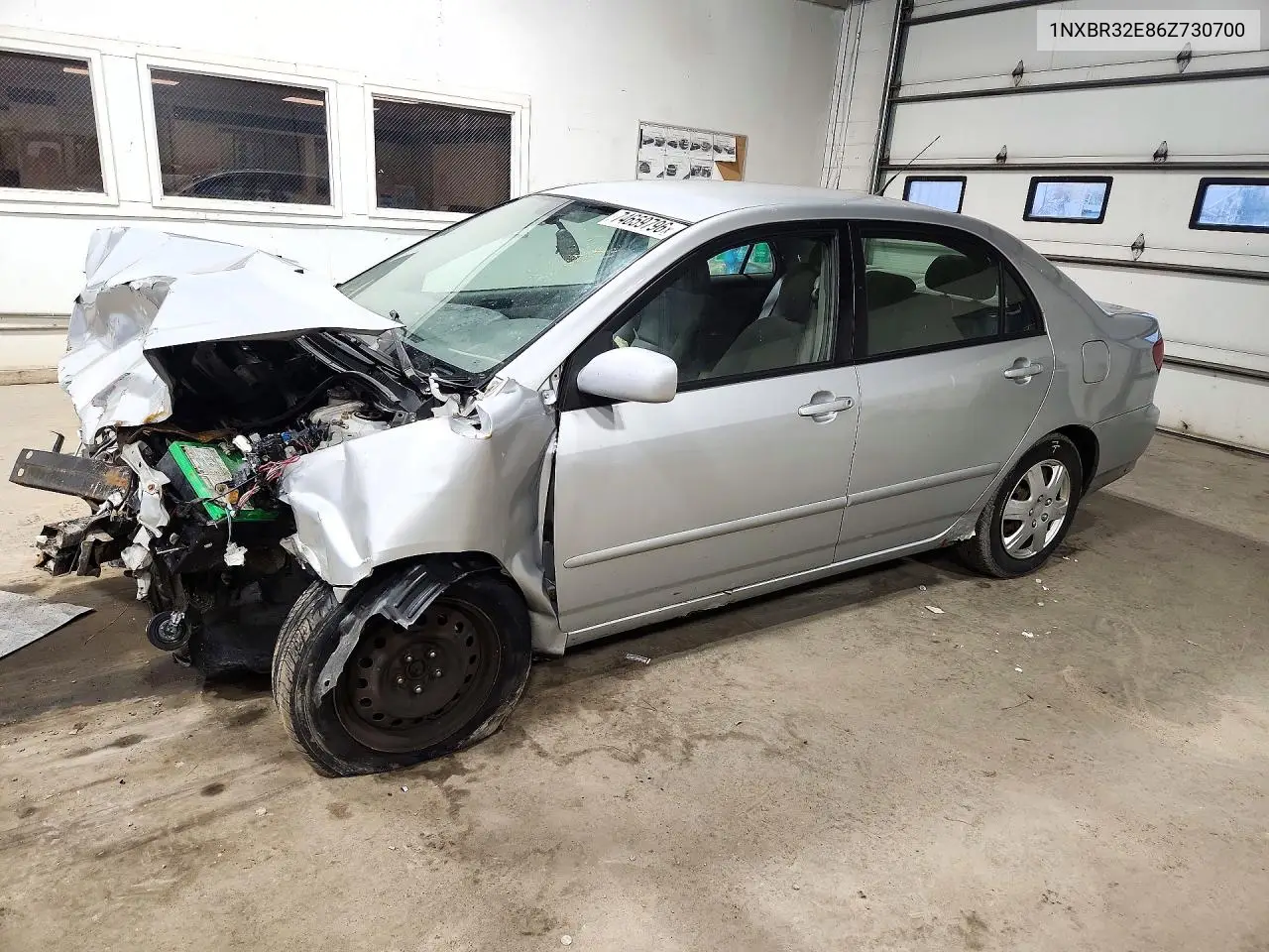 TOYOTA COROLLA 2006, VIN 1NXBR32E86Z730700