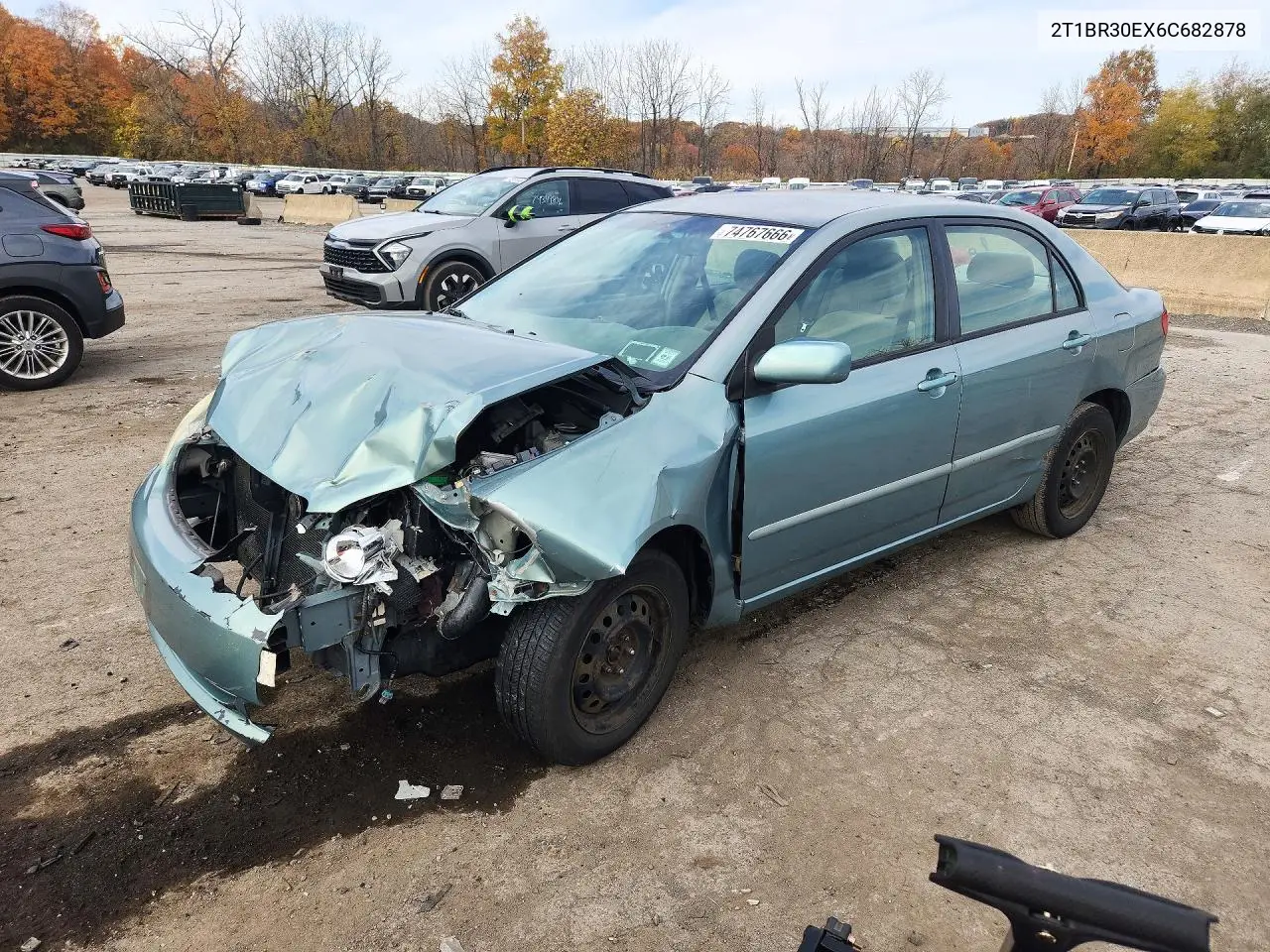 TOYOTA COROLLA 2006, VIN 2T1BR30EX6C682878
