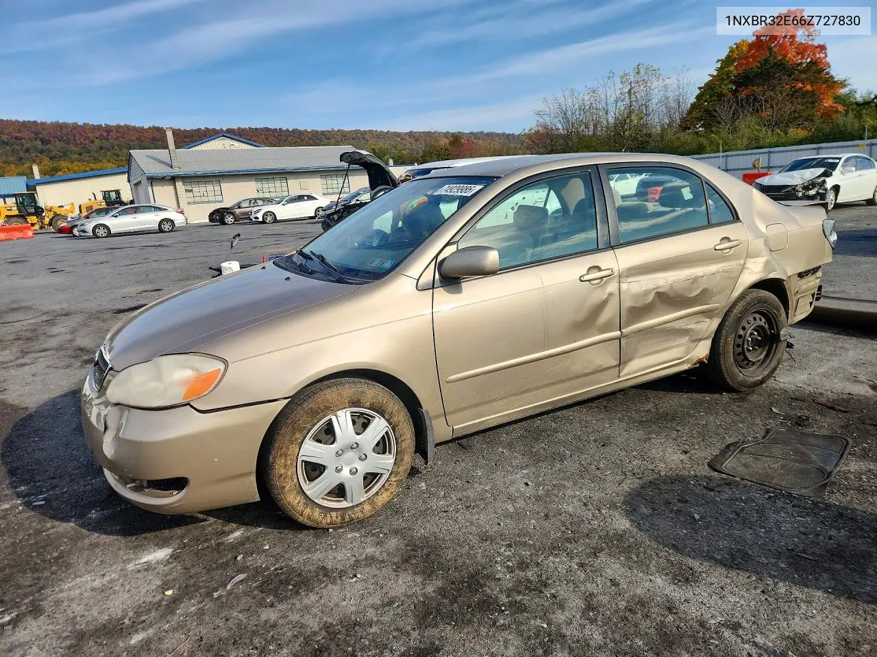 TOYOTA COROLLA 2006, VIN 1NXBR32E66Z727830