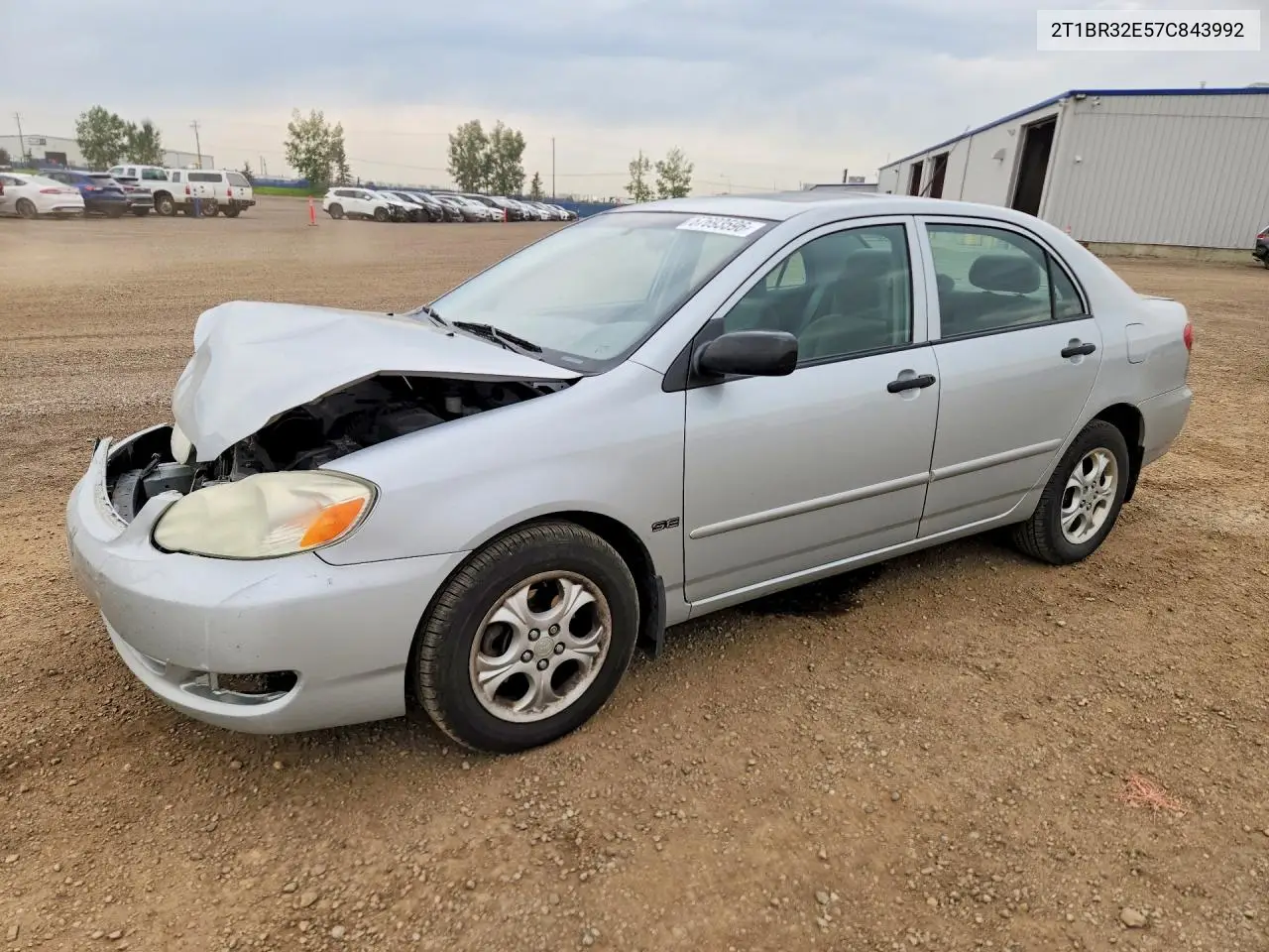 TOYOTA COROLLA 2007, VIN 2T1BR32E57C843992
