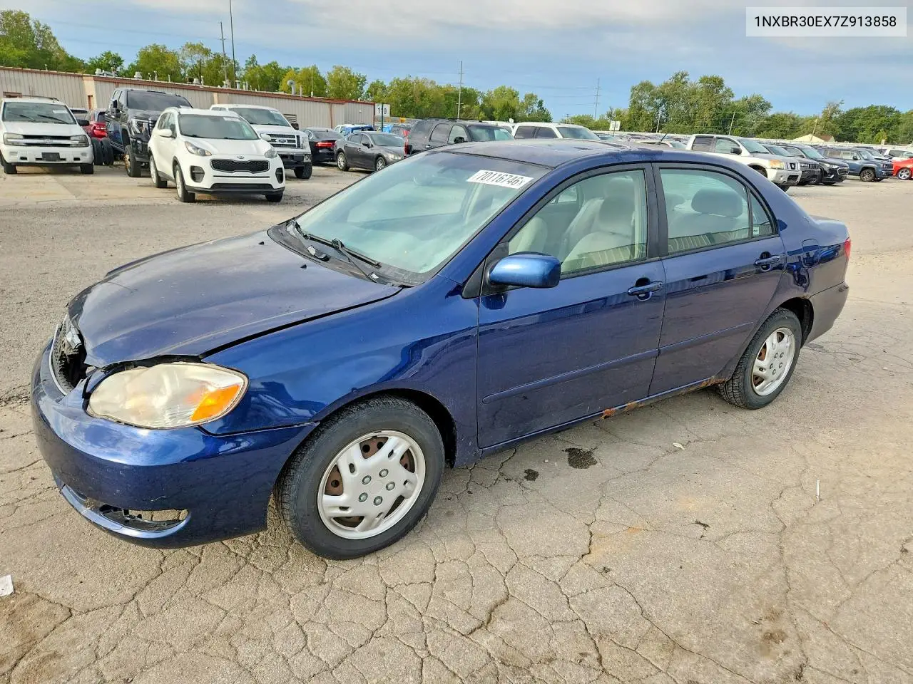 TOYOTA COROLLA 2007, VIN 1NXBR30EX7Z913858