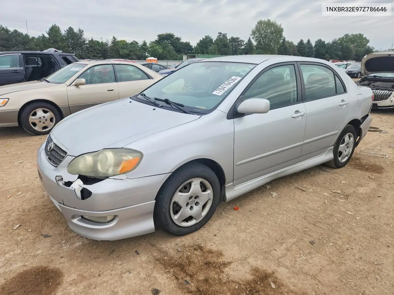 TOYOTA COROLLA 2007, VIN 1NXBR32E97Z786646