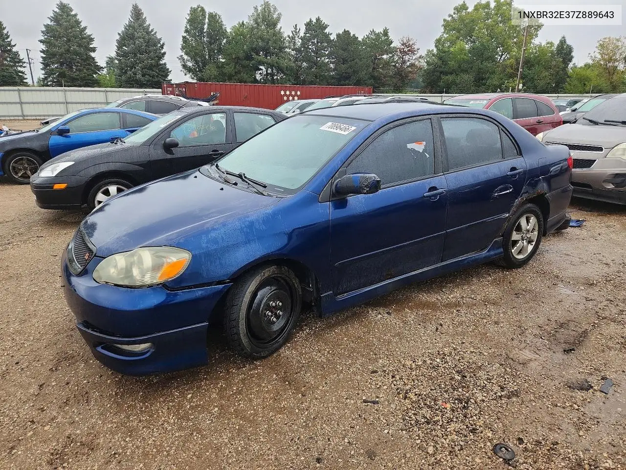 TOYOTA COROLLA 2007, VIN 1NXBR32E37Z889643