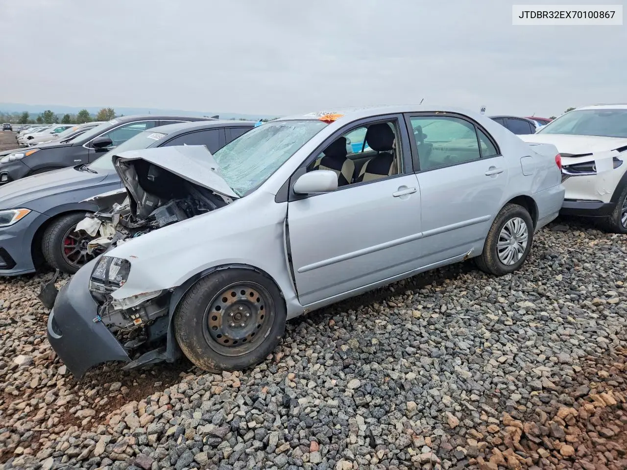 TOYOTA COROLLA 2007, VIN JTDBR32EX70100867